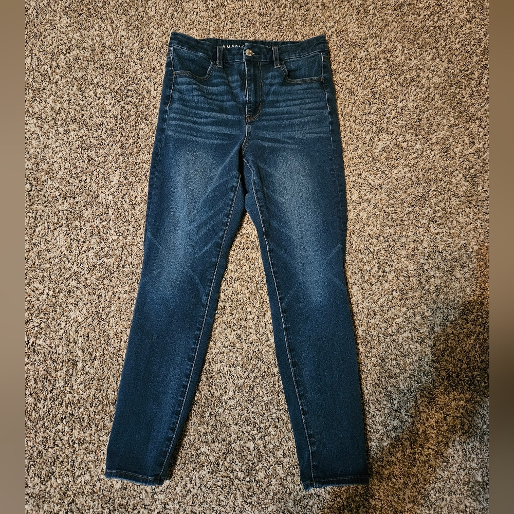 American Eagle Outfitters Dark Blue Skinny Jeans